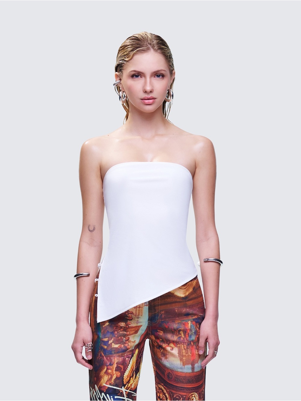 Finesse Bessie Ivory Asymmetrical Top M CR16/19